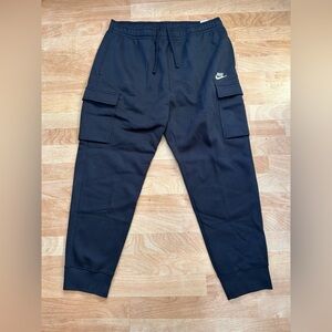 New Men’s Nike Sportswear Club Fleece Cargo Sweatpants Joggers Sz XL